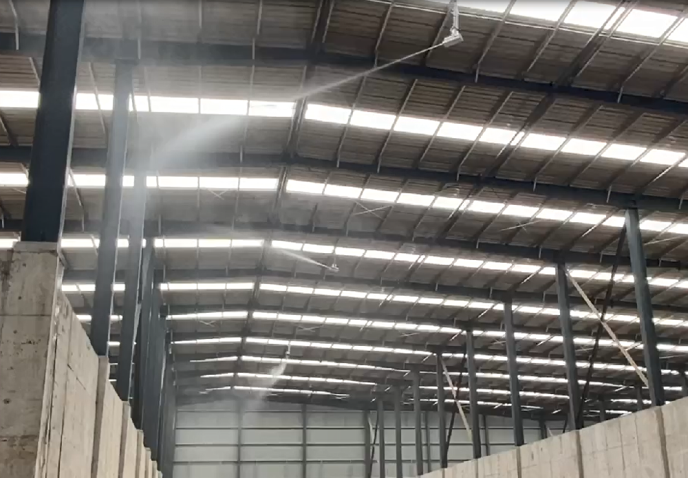 车间360旋转喷干雾抑尘设备