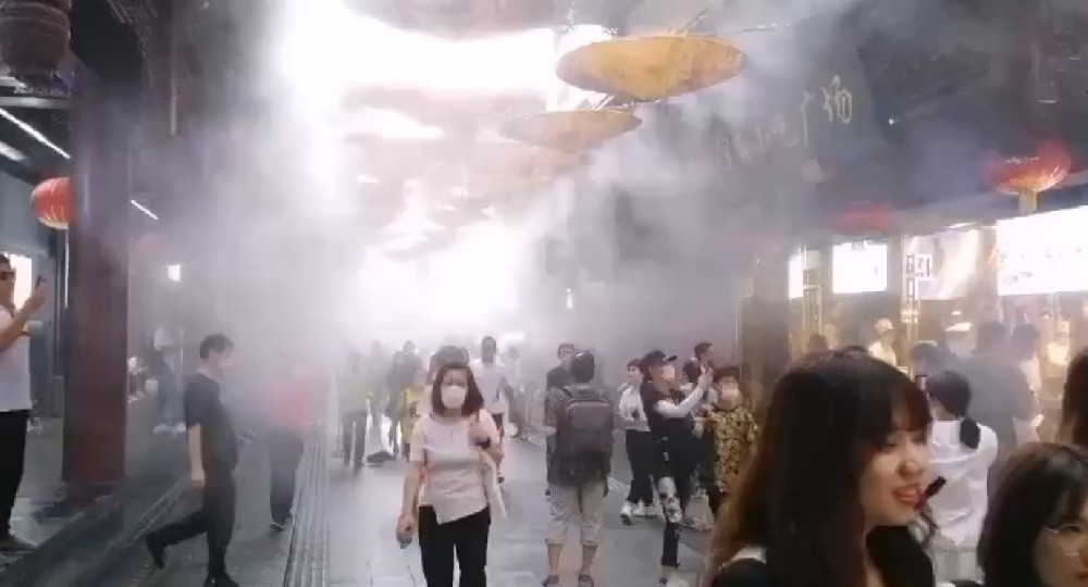 小吃街雾森降温系统
